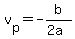 +v%5Bp%5D+=+-b%2F%282a%29+