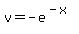 +v+=+-e%5E%28-x%29+