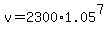 +v+=+2300%2A1.05%5E7+
