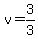 +v+=+3%2F3+