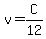 +v+=+C%2F12+