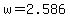 +w+=+2.586+