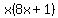 +x%288x+%2B+1%29++