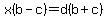 +x%28b+-+c%29+=+d%28b+%2B+c%29+