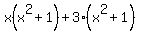 +x%28x%5E2+%2B+1%29+%2B+3%28x%5E2+%2B+1%29+