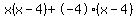 +x%28x+-+4%29+%2B+-4%28x+-+4%29.+
