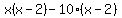 +x%28x+-2%29-10%28x+-2%29