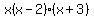 +x%28x-2%29%28x%2B3%29+