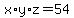 +x%2Ay%2Az+=+54+