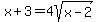 +x%2B3+=+4sqrt%28x-2%29+