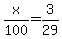 +x%2F100+=+3%2F29+