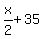 +x%2F2+%2B+35+