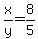 +x%2Fy=8%2F5+