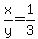 +x%2Fy+=+1%2F3+