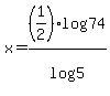 +x=+%281%2F2%29log%2874%29%2Flog%285%29+