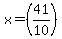 +x=+%2841%2F10%29