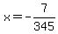 +x=+-7%2F345