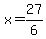 +x=+27%2F6