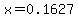 +x=0.1627