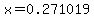 +x=0.271019