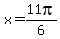 +x=11pi%2F6