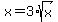 +x=3%2Asqrt%28x%29