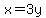 +x=3y+