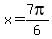 +x=7pi%2F6