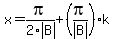 +x=pi%2F2abs%28B%29%2B%28pi%2Fabs%28B%29%29k