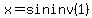 +x=sininv%281%29