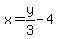 +x=y%2F3-4