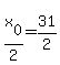 +x%5B0%5D%2F2+=+31%2F2+