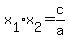 +x%5B1%5D%2Ax%5B2%5D+=+c%2Fa+