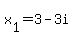 +x%5B1%5D=3-3i