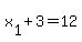 +x%5B1%5D+%2B+3+=+12+