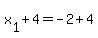 +x%5B1%5D+%2B+4+=+-2+%2B+4+