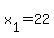 +x%5B1%5D+=+22+