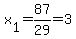 +x%5B1%5D+=+87%2F29+=+3+