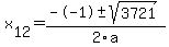 +x%5B12%5D+=+%28--1%2B-sqrt%28+3721+%29%29%2F2%5Ca