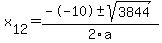 +x%5B12%5D+=+%28--10%2B-sqrt%28+3844+%29%29%2F2%5Ca