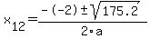 +x%5B12%5D+=+%28--2%2B-sqrt%28+175.2+%29%29%2F2%5Ca