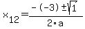 +x%5B12%5D+=+%28--3%2B-sqrt%28+1+%29%29%2F2%5Ca