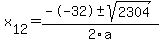 +x%5B12%5D+=+%28--32%2B-sqrt%28+2304+%29%29%2F2%5Ca