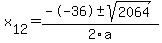 +x%5B12%5D+=+%28--36%2B-sqrt%28+2064+%29%29%2F2%5Ca