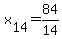 +x%5B14%5D+=+84%2F14+