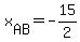 +x%5BAB%5D+=+-15%2F2+