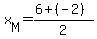 +x%5BM%5D=+%28+6+%2B%28-2%29+%29+%2F+2+