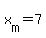 +x%5Bm%5D+=+7+