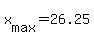 +x%5Bmax%5D+=+26.25+