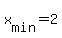 +x%5Bmin%5D+=+2+